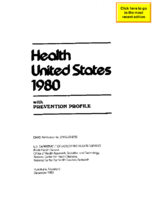 Health United States 1980 with prevention profile