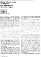 Effects of news events on response to a breast cancer screening program