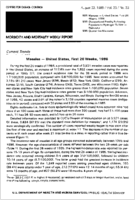 MMWR Morbidity and Mortality Weekly Report August 22 1986  Vol 35  No 33