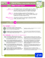 mPINC 2013 Survey CDC Survey of Maternity Practices in Infant Nutrition and Care Ohio Results Report