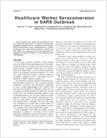 Healthcare Worker Seroconversion in SARS Outbreak