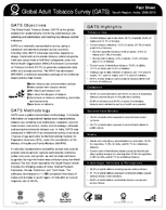 20092010 India  South Region Global Adult Tobacco Survey GATS Fact Sheet