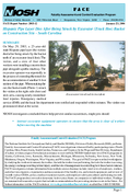 Hispanic Pipe Layer Dies After Being Struck by Excavator Track Hoe Bucket on Construction Site  South Carolina FACE 200312