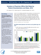 Variation in Physician Office Visit Rates by Patient Characteristics and State 2012
