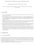 Retrospective Evaluation of Variant Forecasting Models