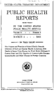 Public Health Reports  v 50 no 9  cover