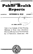 Public Health Reports  v 58  no 41  cover