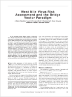 West Nile Virus Risk Assessment and the Bridge Vector Paradigm