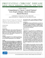 Comprehensive Cancer Control Partners Use of and Attitudes About EvidenceBased Practices