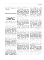 Vaccinederived Poliovirus Thailand 2003