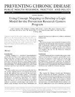 Using Concept Mapping to Develop a Logic Model for the Prevention Research Centers Program