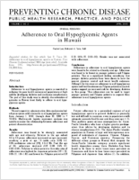 Adherence to Oral Hypoglycemic Agents in Hawaii