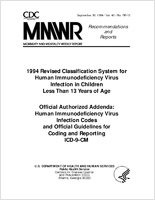 Morbidity and Mortality Weekly Report Recommendations and Reports September 30 1994  Vol 43  No RR12