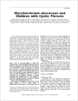 Mycobacterium abscessus and Children with Cystic Fibrosis