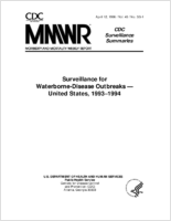 Morbidity and Mortality Weekly Report MMWR CDC Surveillance Summaries April 1996  Vol 45  No SS1