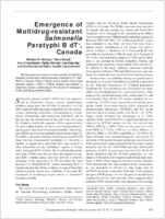 Emergence of Multidrugresistant Salmonella Paratyphi B dT Canada
