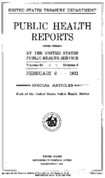 Public Health Reports  v 46 no 6  cover