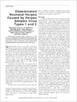 Disseminated Neonatal Herpes Caused by Herpes Simplex Virus Types 1 and 2
