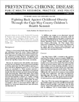 Fighting Back Against Childhood Obesity Through the Cape May County Childrens Health Summit