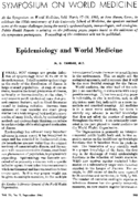 Epidemiology and world medicine