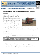 Farmer is killed when he falls beneath moving combine