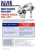 FACE Facts Mechanic Killed Truck Falls off Lift