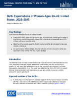 Birth Expectations of Women Ages 2049 United States 20222023
