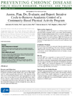 Assess Plan Do Evaluate and Report Iterative Cycle to Remove Academic Control of a CommunityBased Physical Activity Program