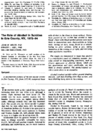 The role of alcohol in suicides in Erie County NY 197284