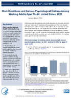 Work Conditions and Serious Psychological Distress Among Working Adults Aged 1864 United States 2021