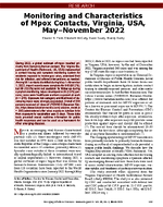 Monitoring and Characteristics of Mpox Contacts Virginia USA MayNovember 2022