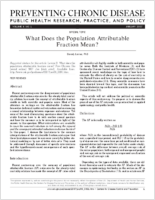 What Does the Population Attributable Fraction Mean