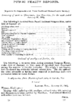 Public health reports  v 19 no 4 January 22 1904