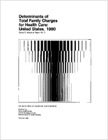 Determinants of Total Family Charges for Health CareUnited States 1980