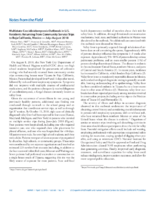 Notes From the Field Multistate Coccidioidomycosis Outbreak in US Residents Returning From Community Service Trips to Baja California Mexico  JulyAugust 2018