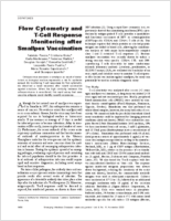 Flow Cytometry and TCell Response Monitoring after Smallpox Vaccination