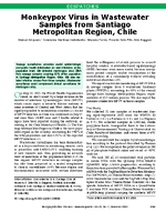 Monkeypox Virus in Wastewater Samples from Santiago Metropolitan Region Chile