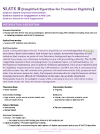 SLATE II Simplified Algorithm for Treatment Eligibility