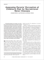 Assessing Parents Perception of Childrens Risk for Recreational Water Illnesses