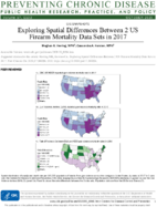 Exploring Spatial Differences Between 2 US Firearm Mortality Data Sets in 2017
