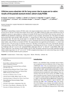 Lifetime Excess Absolute Risk for Lung Cancer Due to Exposure to Radon Results of the Pooled Uranium Miners Cohort Study PUMA