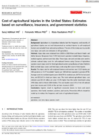 Cost of Agricultural Injuries in the United States Estimates Based on Surveillance Insurance and Government Statistics