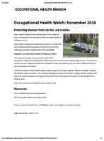 Protecting Workers from OntheJob Crashes