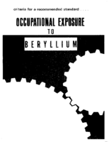 Criteria for a Recommended Standard Occupational Exposure to Beryllium 1972