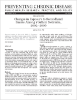 Changes in Exposure to Secondhand Smoke Among Youth in Nebraska 20022006