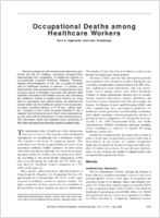 Occupational Deaths among Healthcare Workers