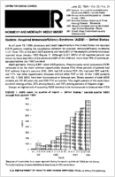MMWR Morbidity and Mortality Weekly Report June 22 1984  Vol 33  No 24