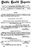 Public health reports  v 15 no 45 November 9 1900