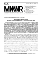 Morbidity and Mortality Weekly Report MMWR April 15 1994  Vol 43  No 14