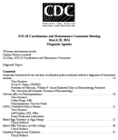 ICD10 Coordination and Maintenance Committee Meeting March 20 2024 Diagnosis Agenda